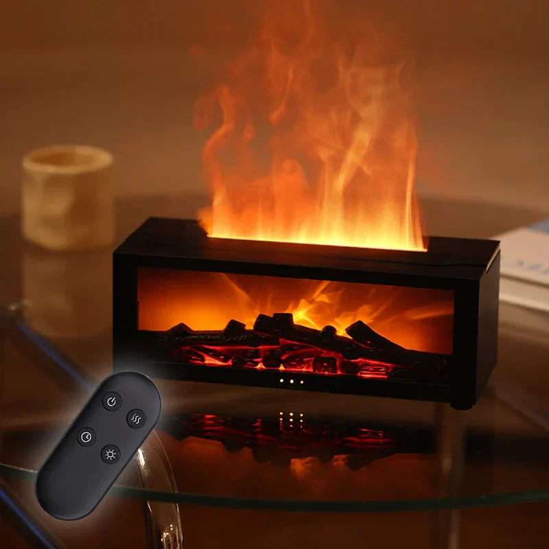 Flame Aromatherapy Humidifier - 4-in-1 Diffuser with Smart Timer (+ Netflix Gift Card 3 Months FREE)