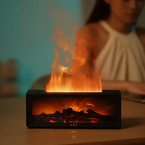 Flame Aromatherapy Humidifier - 4-in-1 Diffuser with Smart Timer (+ Netflix Gift Card 3 Months FREE)